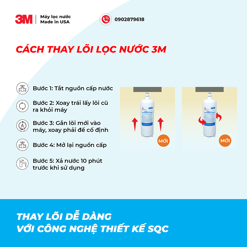 MÁY LỌC NƯỚC 3M FF100